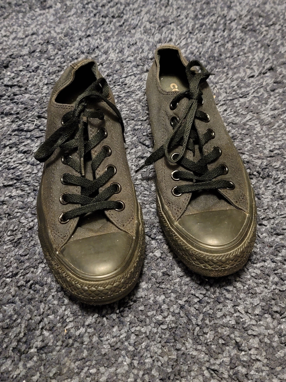 Converse Low-Top Canvas Sneakers in Black